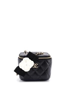 Chanel Camellia Bow Vanity Case With #258806C34B
